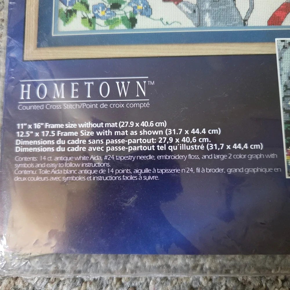 Designs for the Needle Hometown Counted Cross Stitch Kit Garden 11x16 5371